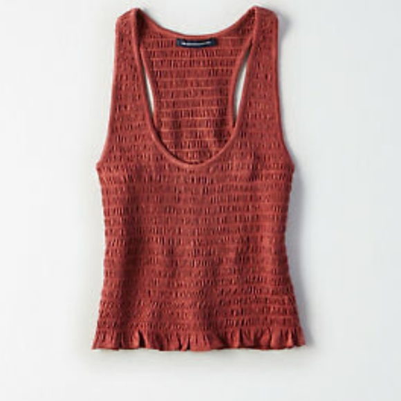 American Eagle Outfitters Tops - NWT AE smocked crop top